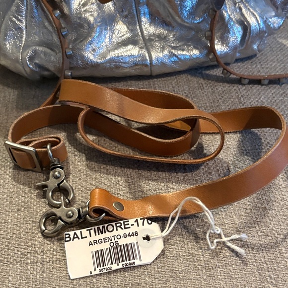 A.S.98 Silver and Brown Baltimore Shoulder Bag - new! - Picture 7 of 9